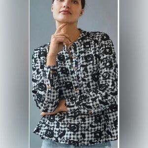 NWT: Anthropologie Pilcro Whitney Trapeze Floral blouse